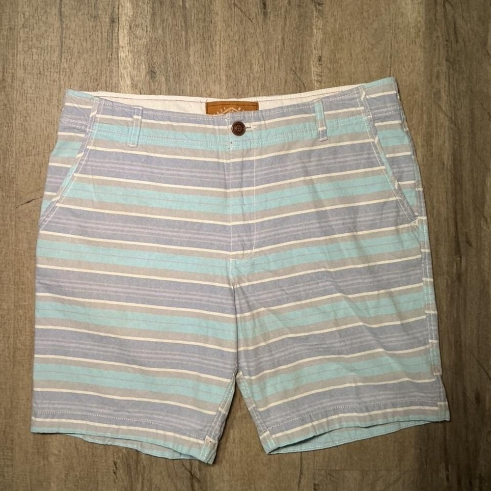 Red Camel Blue‎ Striped Chino Shorts Size 38 LNWOT Casual Summer